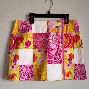 Vintage Lilly Pulitzer Palm Beach Print Skort Womens Size 10‎